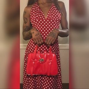 Cute red shiny purse